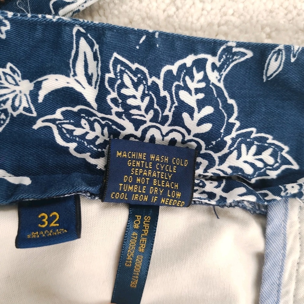 POLO Ralph Lauren Shorts Mens 32 Blue Floral Classic Fit Resort Aloha 9" Inseam - Picture 4 of 12